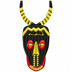 African Masks Embroidery Design 4 African Masks Embroidery Design 4